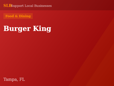 Burger King — Food & Dining in Tampa, FL