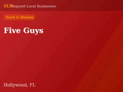 Five Guys — Food & Dining in Hollywood, FL