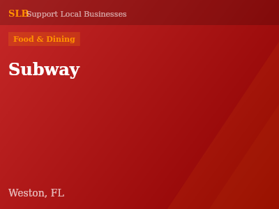 Subway — Food & Dining in Weston, FL
