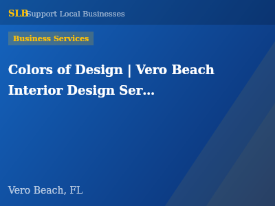 Colors of Design | Vero Beach Interior Design Services — Business Services in Vero Beach, FL