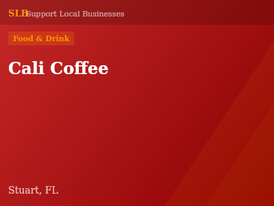 Cali Coffee — Food & Drink in Stuart, FL