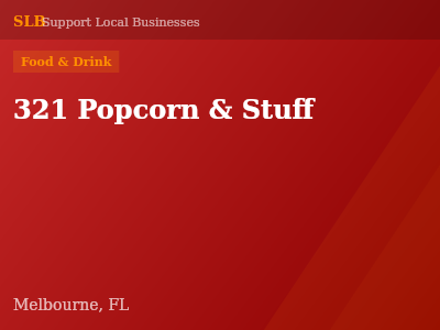 321 Popcorn & Stuff — Food & Drink in Melbourne, FL