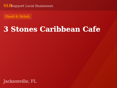 3 Stones Caribbean Cafe — Food & Drink in Jacksonville, FL