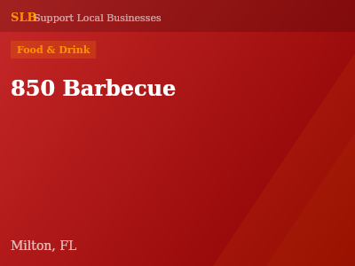 850 Barbecue — Food & Drink in Milton, FL