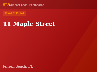 11 Maple Street — Food & Drink in Jensen Beach, FL