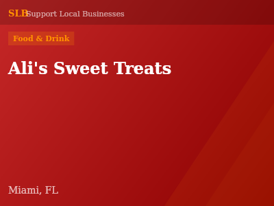Ali's Sweet Treats — Food & Drink in Miami, FL