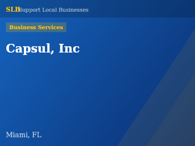 Capsul, Inc — Business Services in Miami, FL