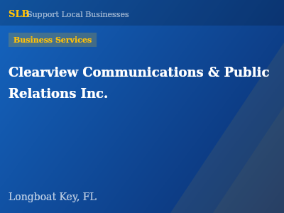 Clearview Communications & Public Relations Inc. — Business Services in Longboat Key, FL
