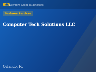 Computer Tech Solutions LLC — Business Services in Orlando, FL