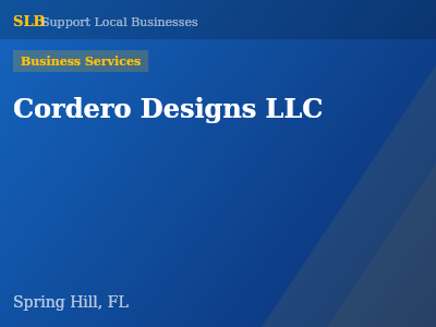 Cordero Designs LLC — Business Services in Spring Hill, FL