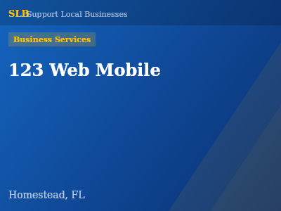 123 Web Mobile — Business Services in Homestead, FL