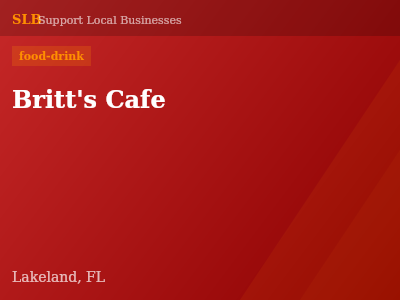 Britt's Cafe — food-drink in Lakeland, FL