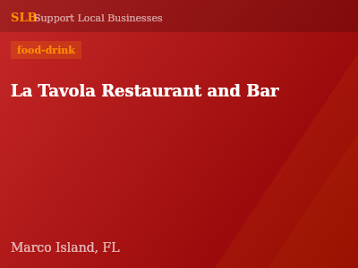 La Tavola Restaurant and Bar — food-drink in Marco Island, FL