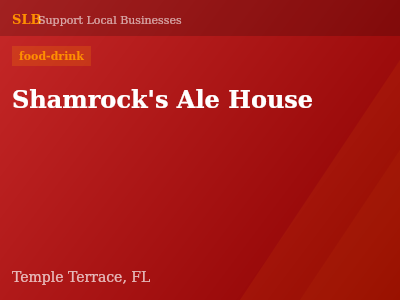 Shamrock's Ale House — food-drink in Temple Terrace, FL