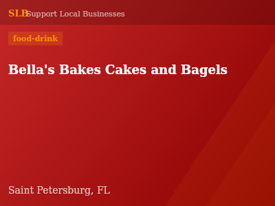 Bella's Bakes Cakes and Bagels — food-drink in Saint Petersburg, FL