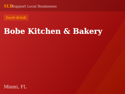 Bobe Kitchen & Bakery — food-drink in Miami, FL