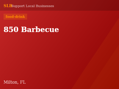 850 Barbecue — food-drink in Milton, FL
