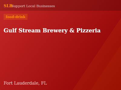 Gulf Stream Brewery & Pizzeria — food-drink in Fort Lauderdale, FL