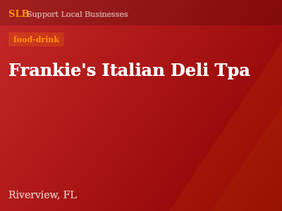 Frankie's Italian Deli Tpa — food-drink in Riverview, FL