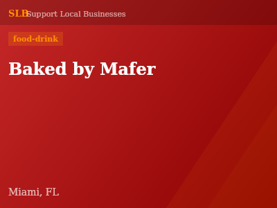 Baked by Mafer — food-drink in Miami, FL