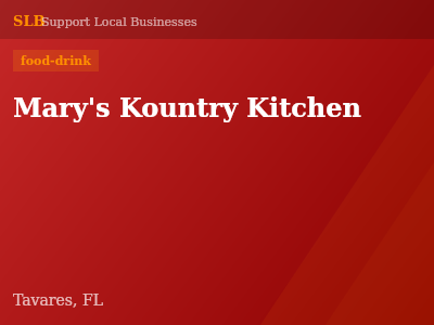 Mary's Kountry Kitchen — food-drink in Tavares, FL