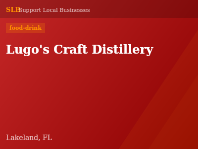 Lugo's Craft Distillery — food-drink in Lakeland, FL