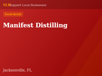 Manifest Distilling — food-drink in Jacksonville, FL