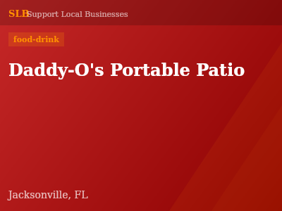 Daddy-O's Portable Patio — food-drink in Jacksonville, FL