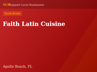 Faith Latin Cuisine — food-drink in Apollo Beach, FL