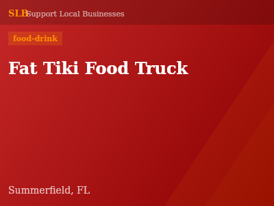 Fat Tiki Food Truck — food-drink in Summerfield, FL