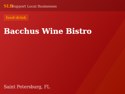 Bacchus Wine Bistro — food-drink in Saint Petersburg, FL