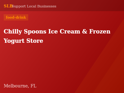 Chilly Spoons Ice Cream & Frozen Yogurt Store — food-drink in Melbourne, FL