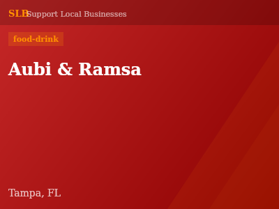 Aubi & Ramsa — food-drink in Tampa, FL