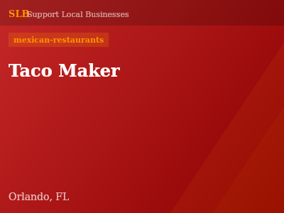 Taco Maker — mexican-restaurants in Orlando, FL