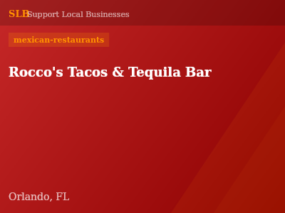 Rocco's Tacos & Tequila Bar — mexican-restaurants in Orlando, FL
