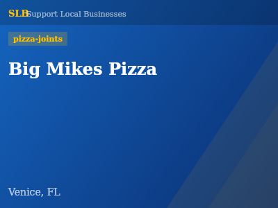Big Mikes Pizza — pizza-joints in Venice, FL