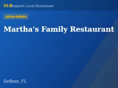 Martha's Family Restaurant — pizza-joints in Seffner, FL