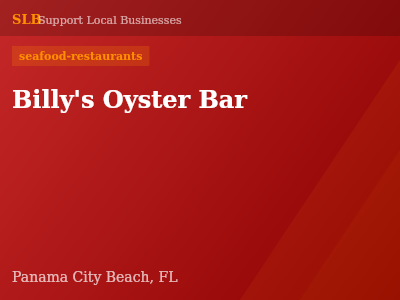 Billy's Oyster Bar — seafood-restaurants in Panama City Beach, FL