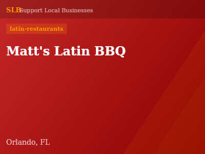 Matt's Latin BBQ — latin-restaurants in Orlando, FL