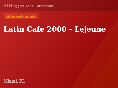 Latin Cafe 2000 - Lejeune — latin-restaurants in Miami, FL