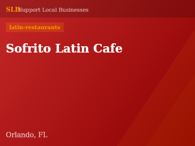 Sofrito Latin Cafe — latin-restaurants in Orlando, FL