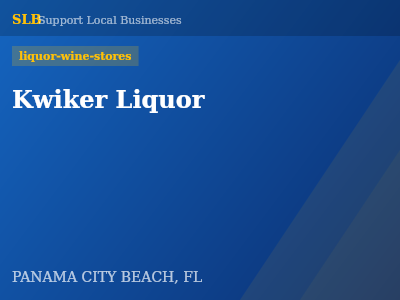 Kwiker Liquor — liquor-wine-stores in PANAMA CITY BEACH, FL