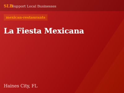 La Fiesta Mexicana — mexican-restaurants in Haines City, FL