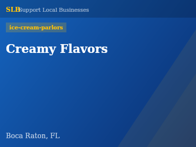 Creamy Flavors — ice-cream-parlors in Boca Raton, FL