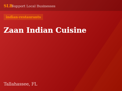 Zaan Indian Cuisine — indian-restaurants in Tallahassee, FL