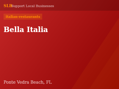 Bella Italia — italian-restaurants in Ponte Vedra Beach, FL