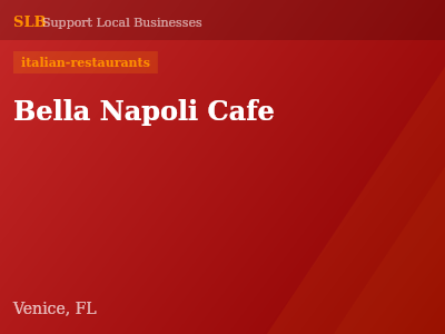 Bella Napoli Cafe — italian-restaurants in Venice, FL