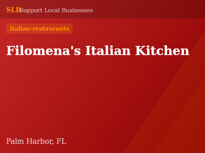 Filomena's Italian Kitchen — italian-restaurants in Palm Harbor, FL