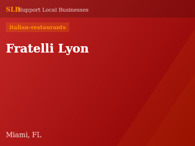 Fratelli Lyon — italian-restaurants in Miami, FL