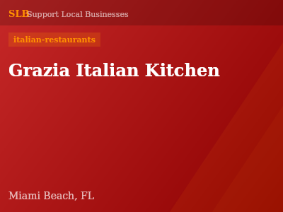 Grazia Italian Kitchen — italian-restaurants in Miami Beach, FL